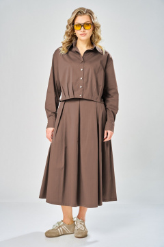 Блуза, юбка ARTELLA А-1010 молочный шоколад - фото 1