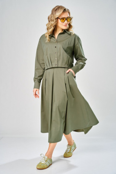 Блуза, юбка ARTELLA А-1010 хаки - фото 2