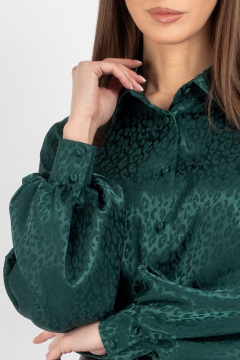 Блуза VIZAVI 741 изумруд - фото 3