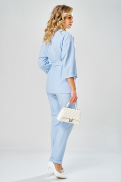 Брюки, жакет Твой имидж 2380 светло-голубой - фото 2