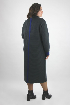Платье расширенное книзу из трикотажной шерсти демисезон Полесье С4556-20 0С2114-Д43 164 дипломат - фото 4