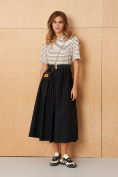 Платье Панда 121480 молочно-черный - фото 1