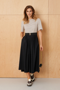 Платье Панда 121480 молочно-черный - фото 2