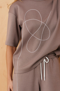 Джемпер Панда 123940 мокко - фото 4