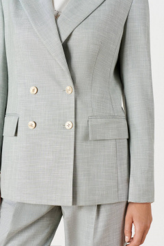 Жакет Nelva 1915 серо-зеленый - фото 4