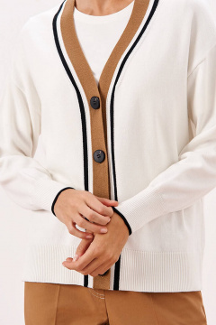 Кардиган Nelva 1935 молочный/бежевый - фото 3