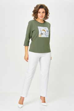 Джемпер Rumoda 2282 зеленый_дл.р. - фото 5