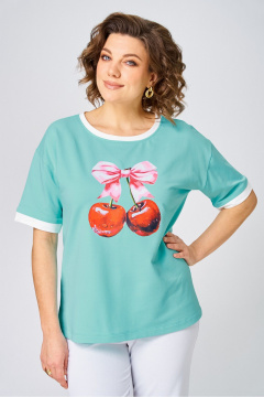 Джемпер Rumoda 2285 бирюзовый - фото 3