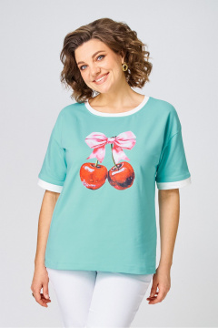 Джемпер Rumoda 2285 бирюзовый - фото 2