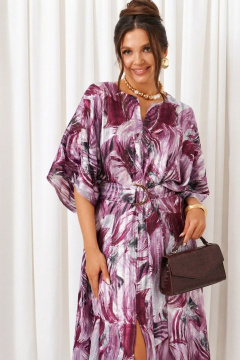 Платье Beautiful&Free 6410 бордовый - фото 3