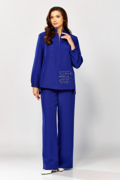 Блуза, брюки ZigzagStyle 627 василек - фото 2