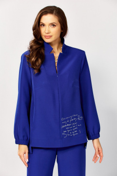 Блуза, брюки ZigzagStyle 627 василек - фото 3