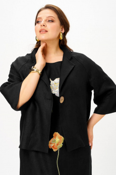 Жакет SOVA 11328 черный - фото 3