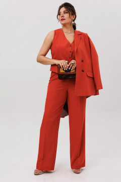 Брюки, жакет, жилет Anelli 1642 пряный_оранжевый - фото 2