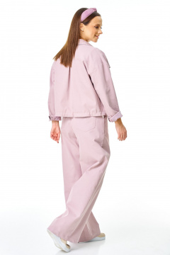 Брюки, жакет, футболка T&N 7738 пыльная_роза - фото 2