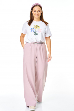 Брюки, футболка T&N 7739 пыльная_роза - фото 1