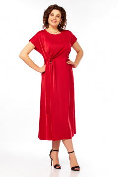 Платье Ольга Стиль С-1008 красный - фото 2