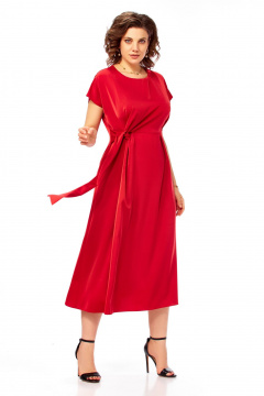 Платье Ольга Стиль С-1008 красный - фото 3