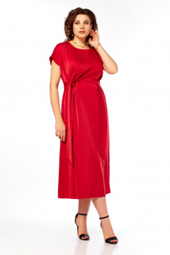 Платье Ольга Стиль С-1008 красный - фото 1