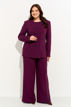 Брюки, жакет IVA 1850 винный - фото 2