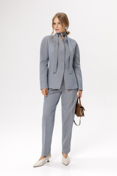 Жакет PiRS 6291 серо-голубой_с_бежевым_меланжем - фото 3