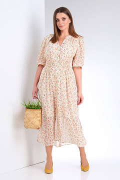 Viola Style 0976 молочный_в_цветочек