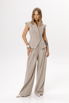 Брюки, жилет PiRS 6542 бежевый - фото 4