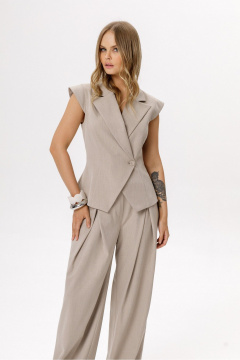 Жилет PiRS 6543 бежевый - фото 3