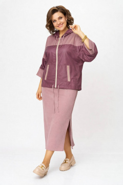 Кофта, юбка Anastasia 1224 пыльная_роза - фото 2