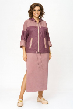 Кофта, юбка Anastasia 1224 пыльная_роза - фото 1