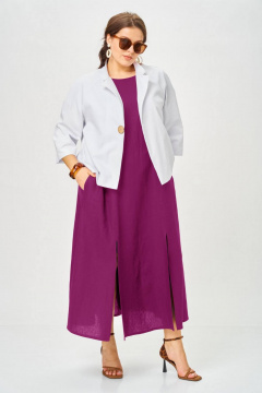 Жакет, платье SOVA 11323 фуксия - фото 1