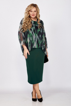 Платье VOLNA 1387 изумруд - фото 1