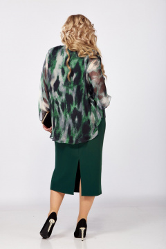 Платье VOLNA 1387 изумруд - фото 3