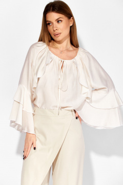Блуза Laikony L-414 молочный - фото 2