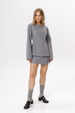 Блуза, шорты PiRS 6552 серый - фото 4