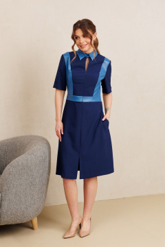 Платье AMORI 1000 синий - фото 1