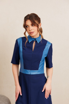 Платье AMORI 1000 синий - фото 2