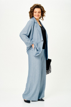 Брюки, жакет Michel chic 1446 небесно-голубой - фото 4