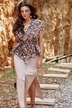 Юбка Vittoria Queen 28123ю бежевый - фото 2