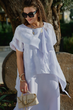 Блуза, платье Vittoria Queen 28203 лиловый - фото 5