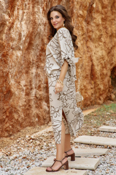 Блуза, юбка Vittoria Queen 28973 платиновый/принт - фото 5