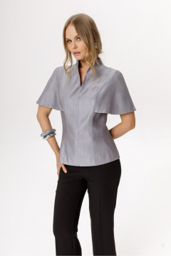 Блуза PiRS 6583 серый - фото 3