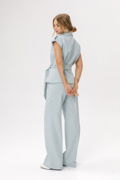 Брюки, жилет PiRS 6588 серо-мятный - фото 5