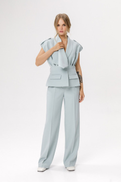 Жилет PiRS 6589 серо-мятный - фото 3