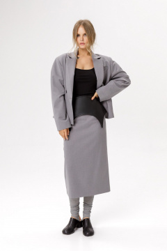 Жакет, юбка PiRS 6599 серый - фото 5