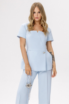 Блуза, брюки PiRS 6635 светло-голубой - фото 5