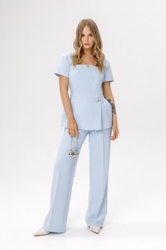 Блуза PiRS 6636 светло-голубой - фото 3