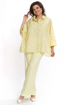 Блуза, брюки, топ Alani Collection 2530 желтый - фото 5