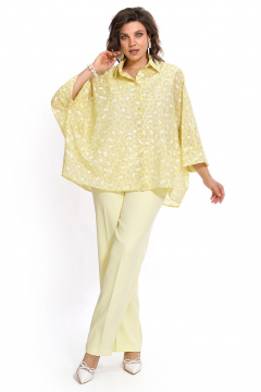 Блуза, брюки, топ Alani Collection 2530 желтый - фото 4