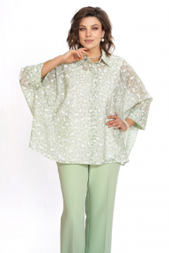 Блуза, брюки, топ Alani Collection 2530 салатовый - фото 4